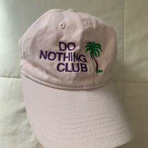 “Do Nothing Club” Pink Baseball Cap